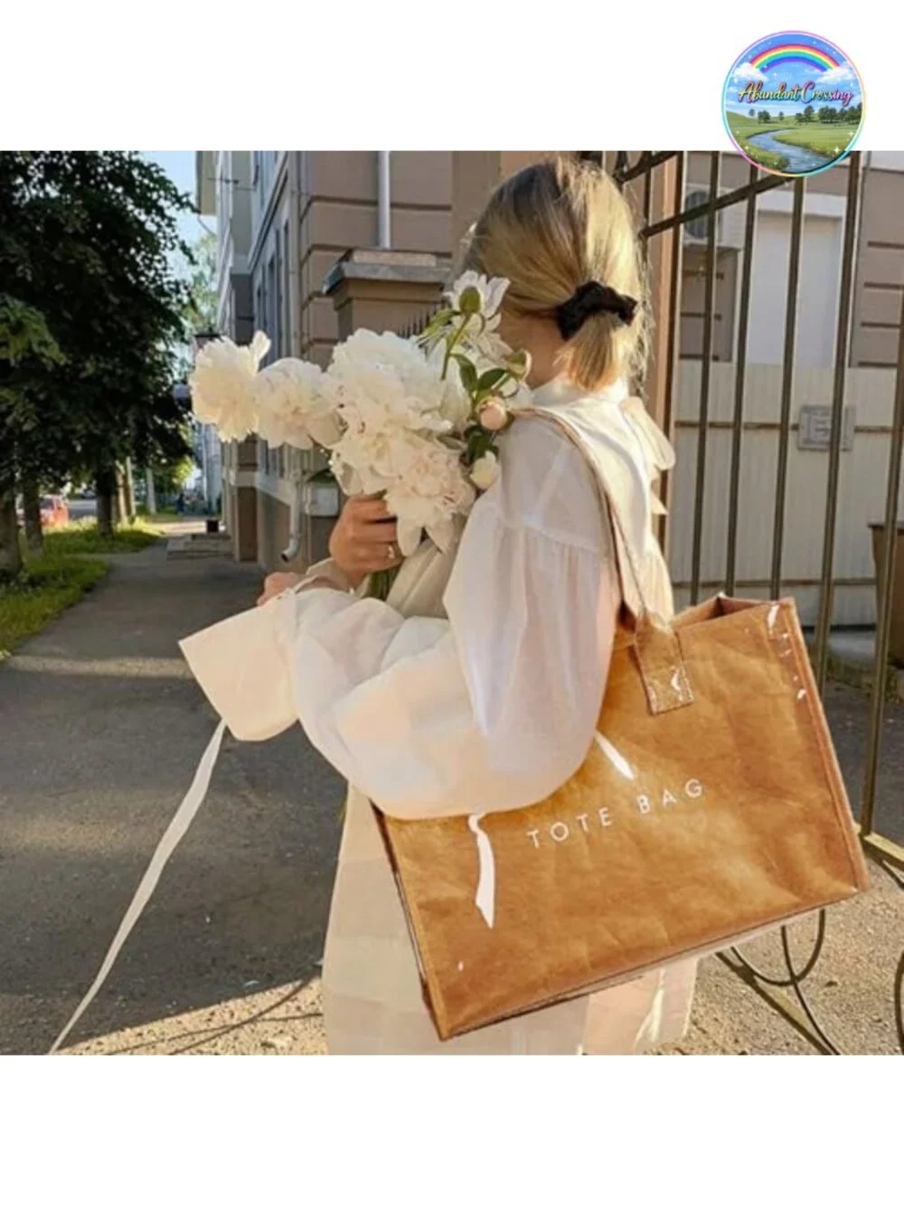 PVC Tote Bag Women's Large Capacity Work Handbag with Top Handle